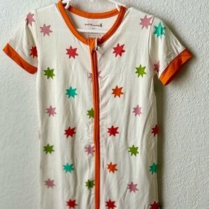 BAMBOO Kids One Piece Footie - Multicolor Star Pattern